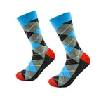 Plaid Jacquard Tube Socks