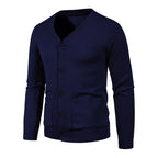 Men's Chic Solid Sweater Jacket