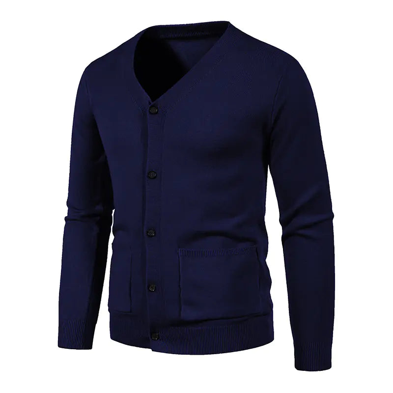 Men's Chic Solid Sweater Jacket