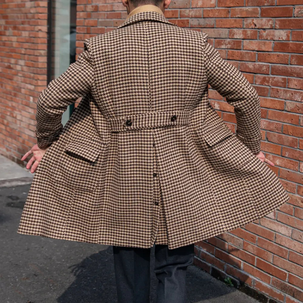 Houndstooth Polo Overcoat
