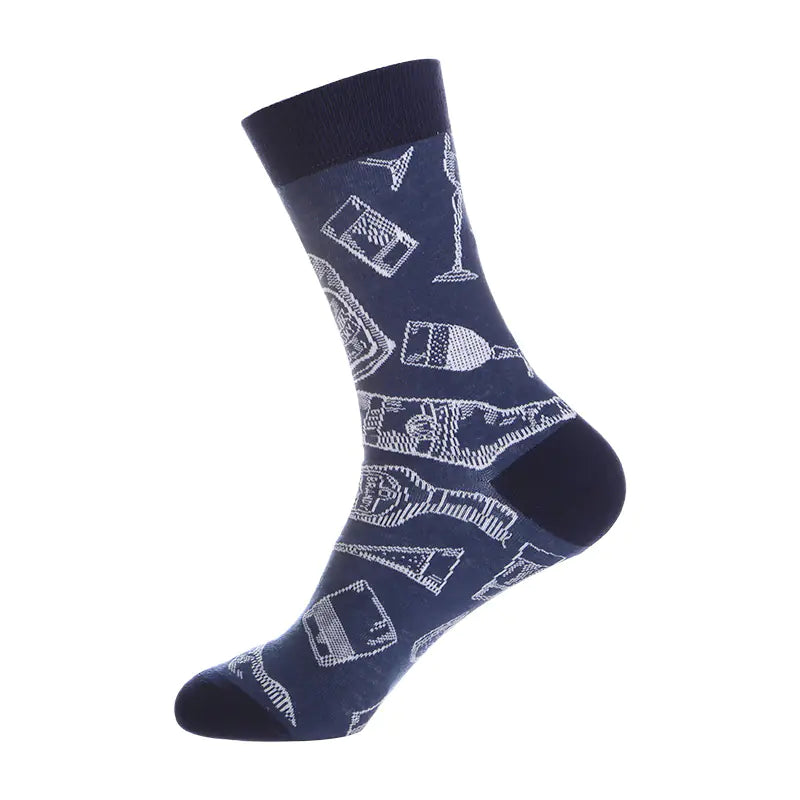 Chic Mid-Calf Jacquard Socks