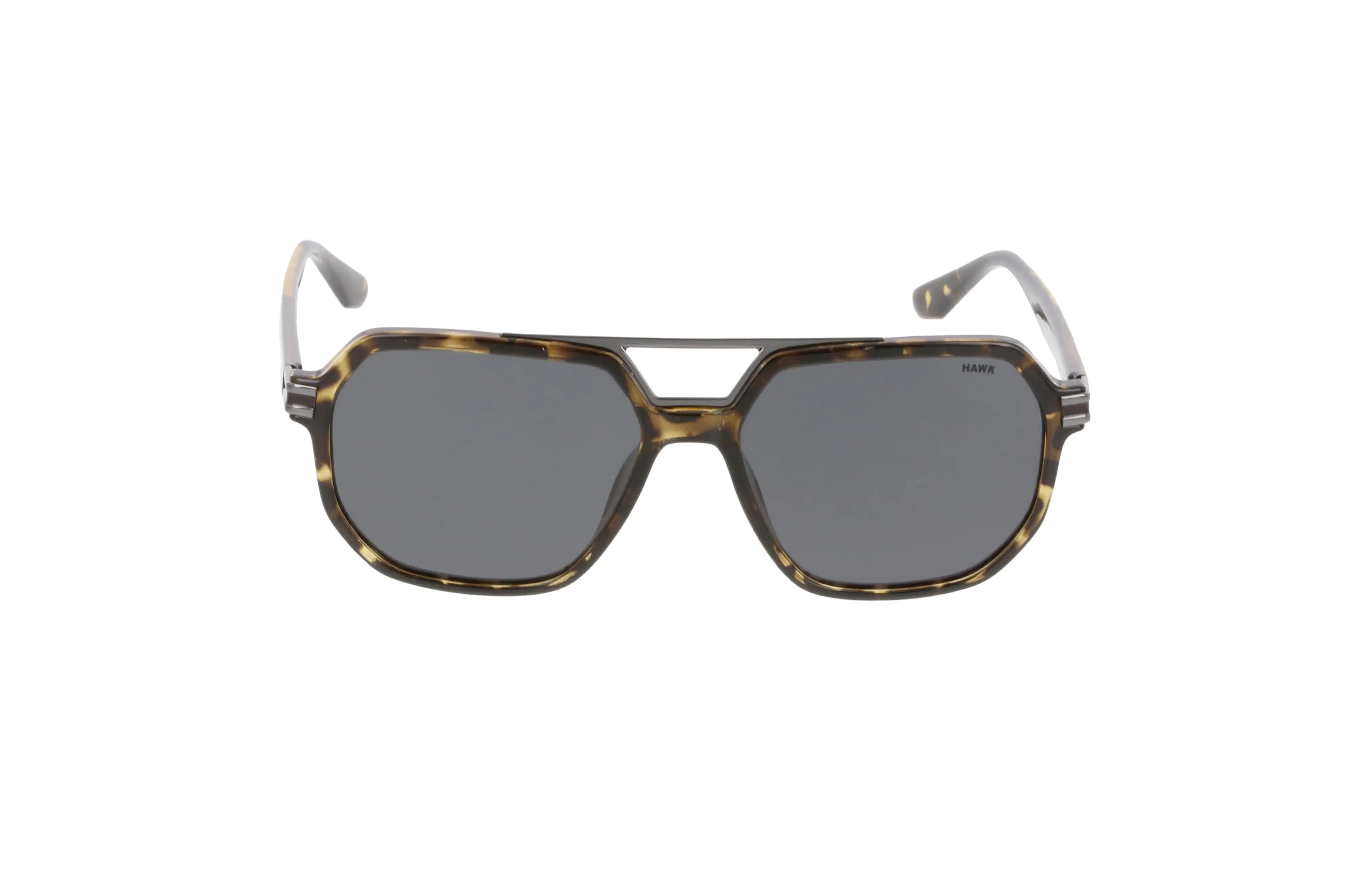 Hawk Polarized Geo-Brown Sunglasses