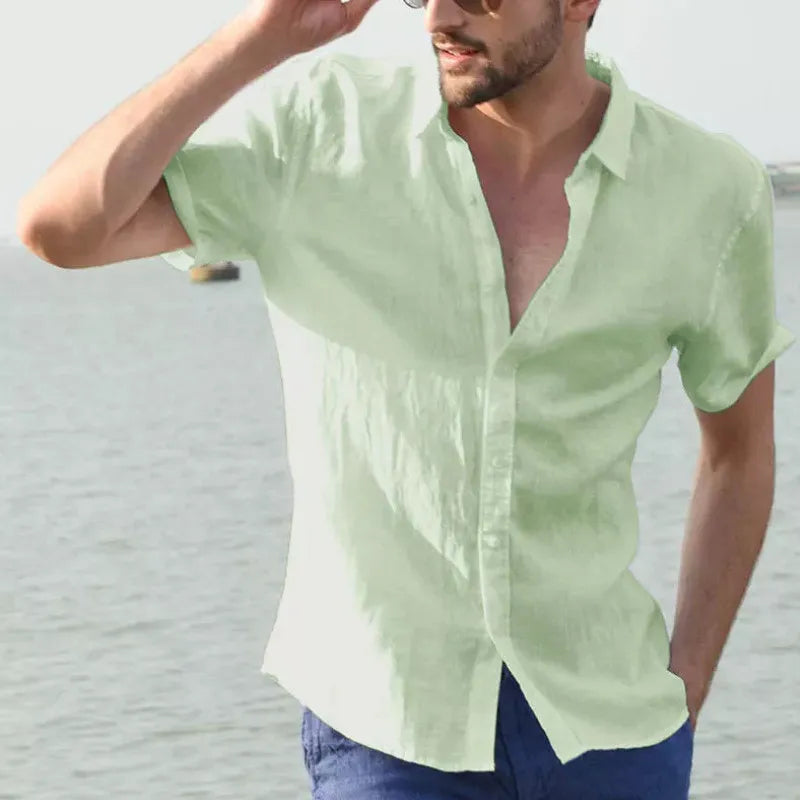 Euro-American Summer Casual Shirts for Men