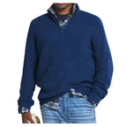 Zip Collar Casual Sweater
