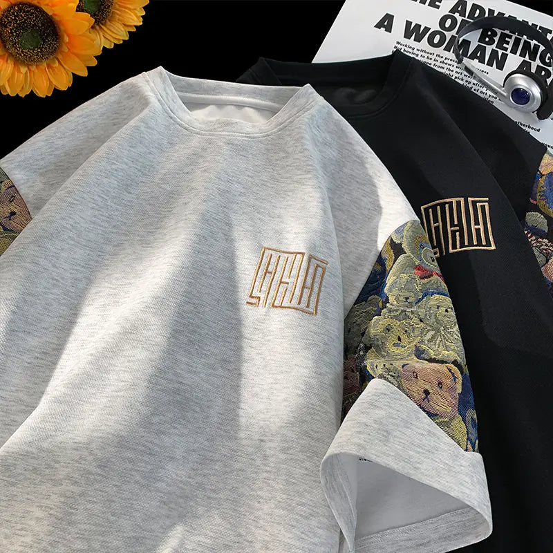 Summer Bear Embroidered Tee