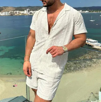 Cotton Polo and Shorts Set