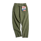 Retro Brown Corduroy Straight-Cut Pants