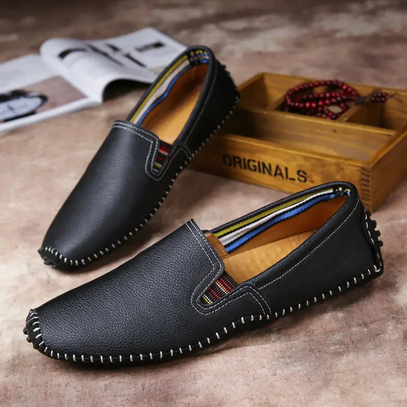 Premium Leather Loafers - Driving Edition