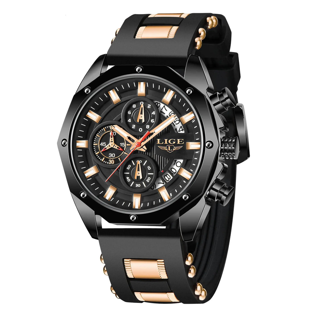 Luxury Chrono-Sport Silicone Men's Watch