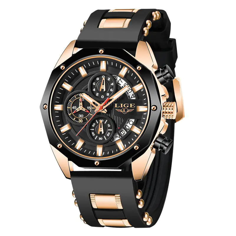 Luxury Chrono-Sport Silicone Men's Watch
