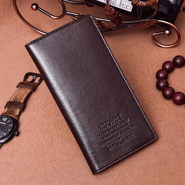 Slim Long Wallet - Vintage Style