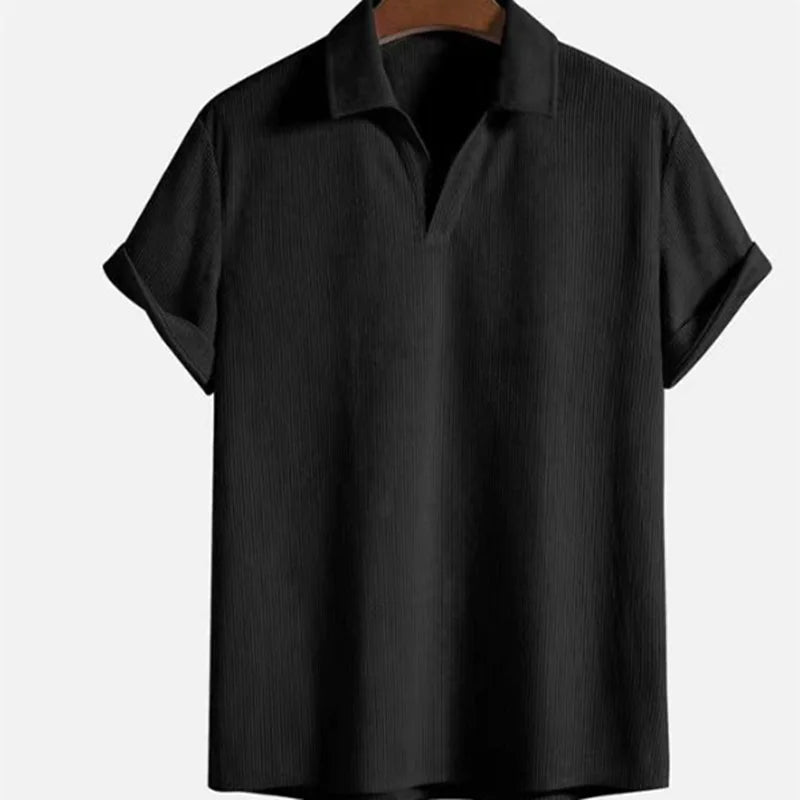 Textured Knit Polo