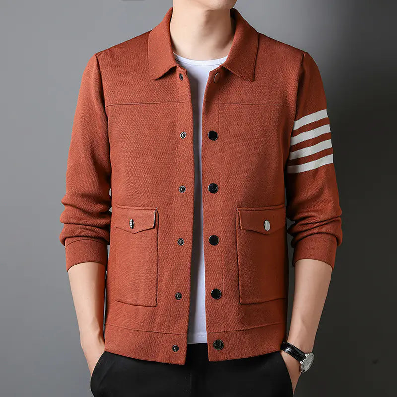 Trendy Men's Knit Jacket