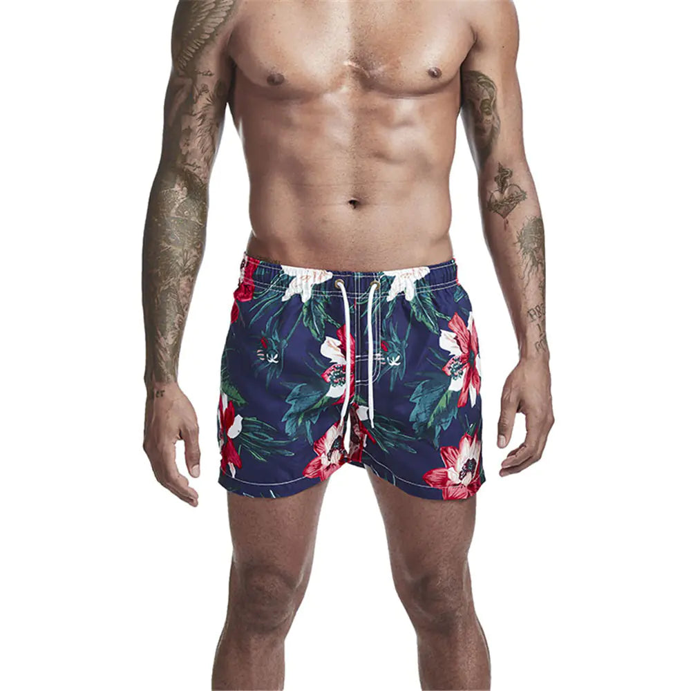 Men's Trendy Printed Swim Trunks