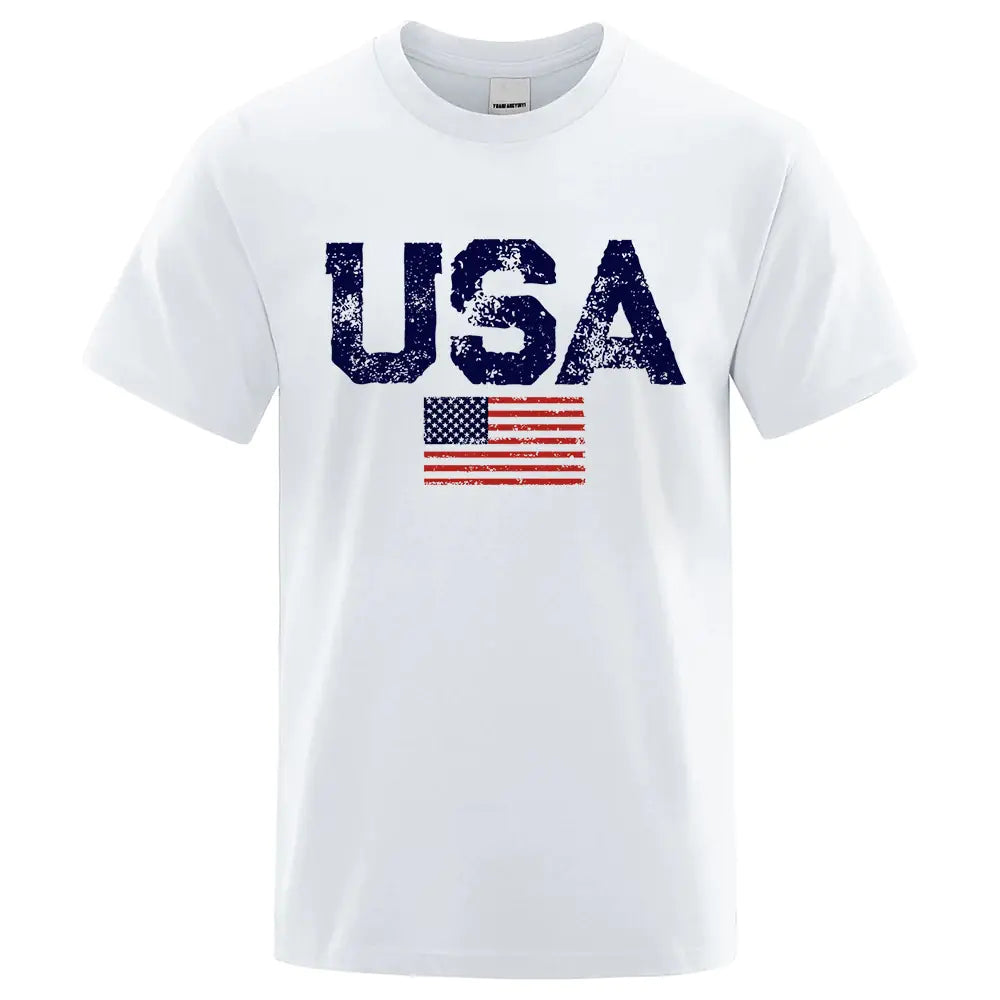 Retro Stars & Stripes Cotton Tee