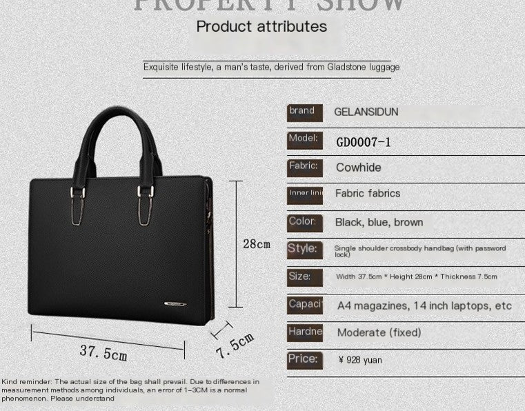 Executive Leather Briefcase
