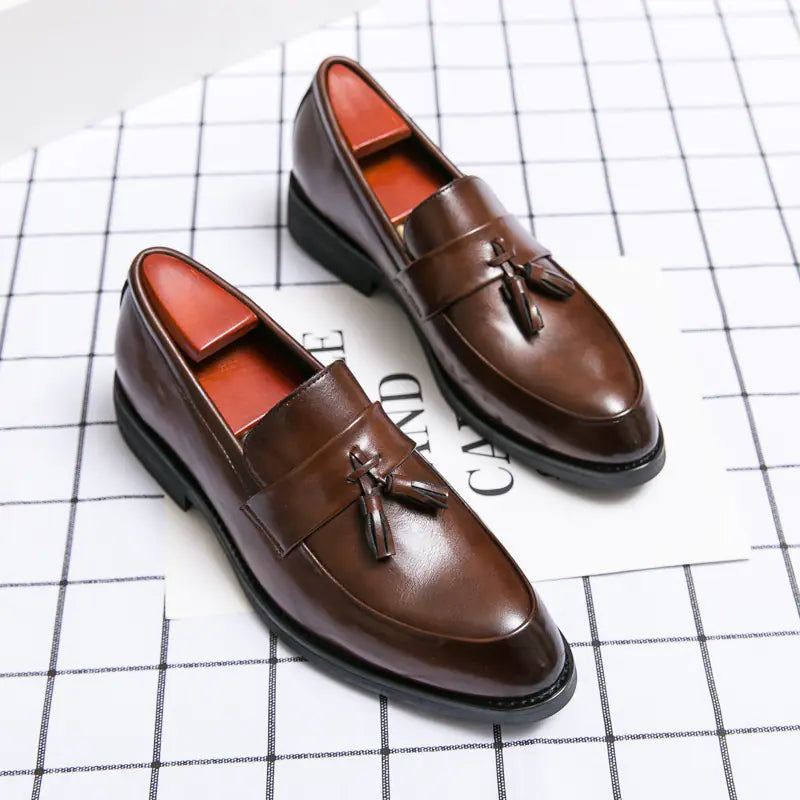 Tassel Leather Loafers