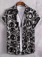 Men's Tropical Short Sleeve Oversized Shirts