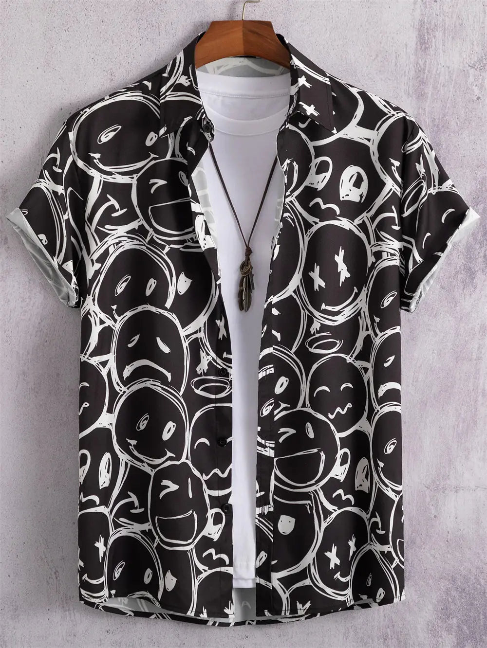 Men's Tropical Short Sleeve Oversized Shirts