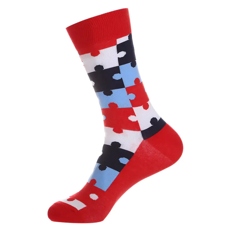 Chic Mid-Calf Jacquard Socks