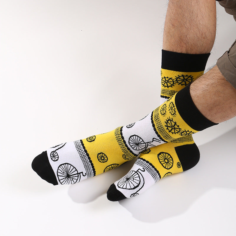 Chic Mid-Calf Jacquard Socks