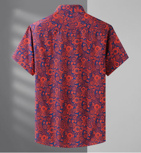 Men's Boho Floral Chemise