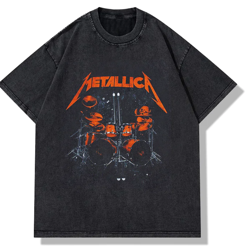Drummer Scene Cotton Tee for Men