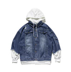 Men's Trendy Distressed Denim Hoodie