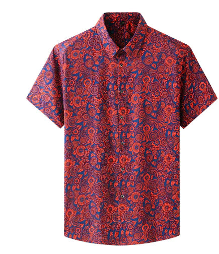 Men's Boho Floral Chemise