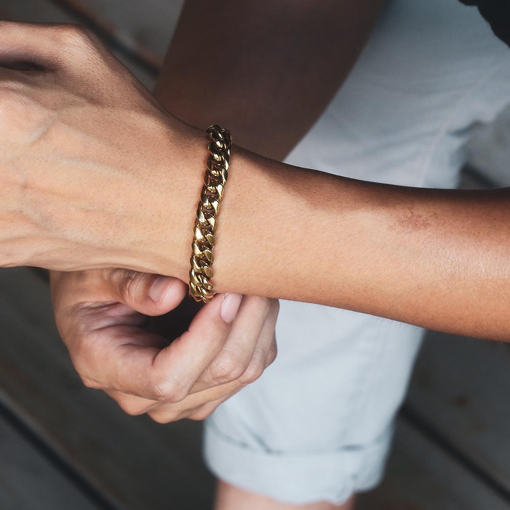 Titanium Steel Hip-hop Cuban Bracelet