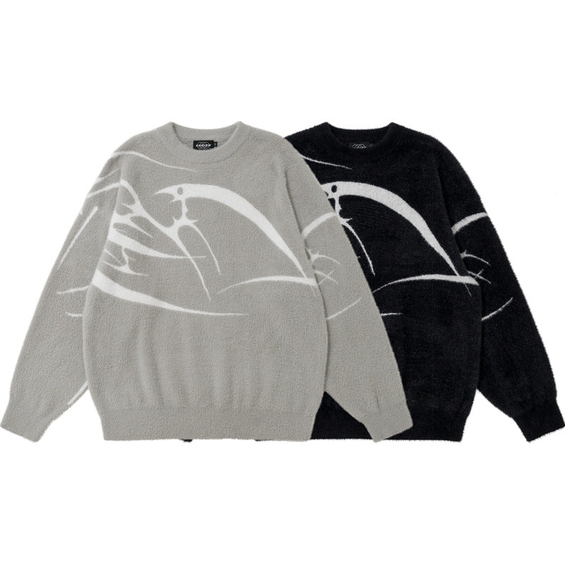 Men's Casual Jacquard Nylon Sweater