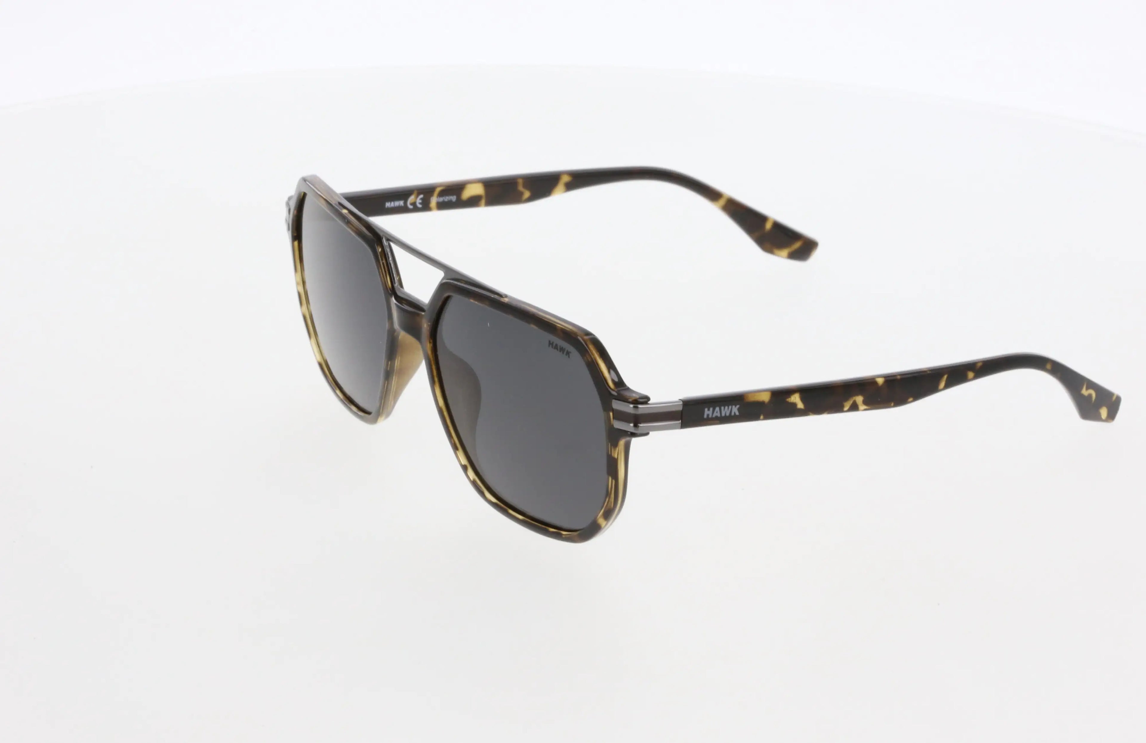 Hawk Polarized Geo-Brown Sunglasses