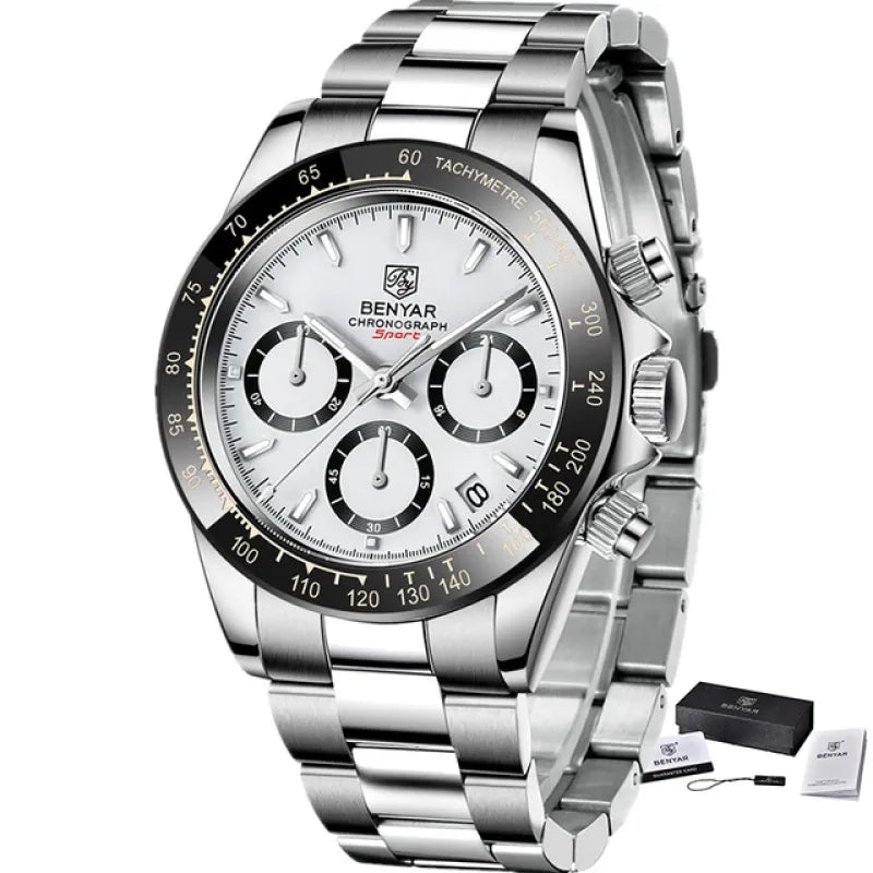 Precision Swiss Quartz Chronograph Watch