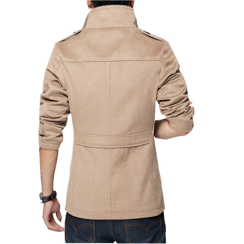 Urban Slim-Fit Fleece Coat