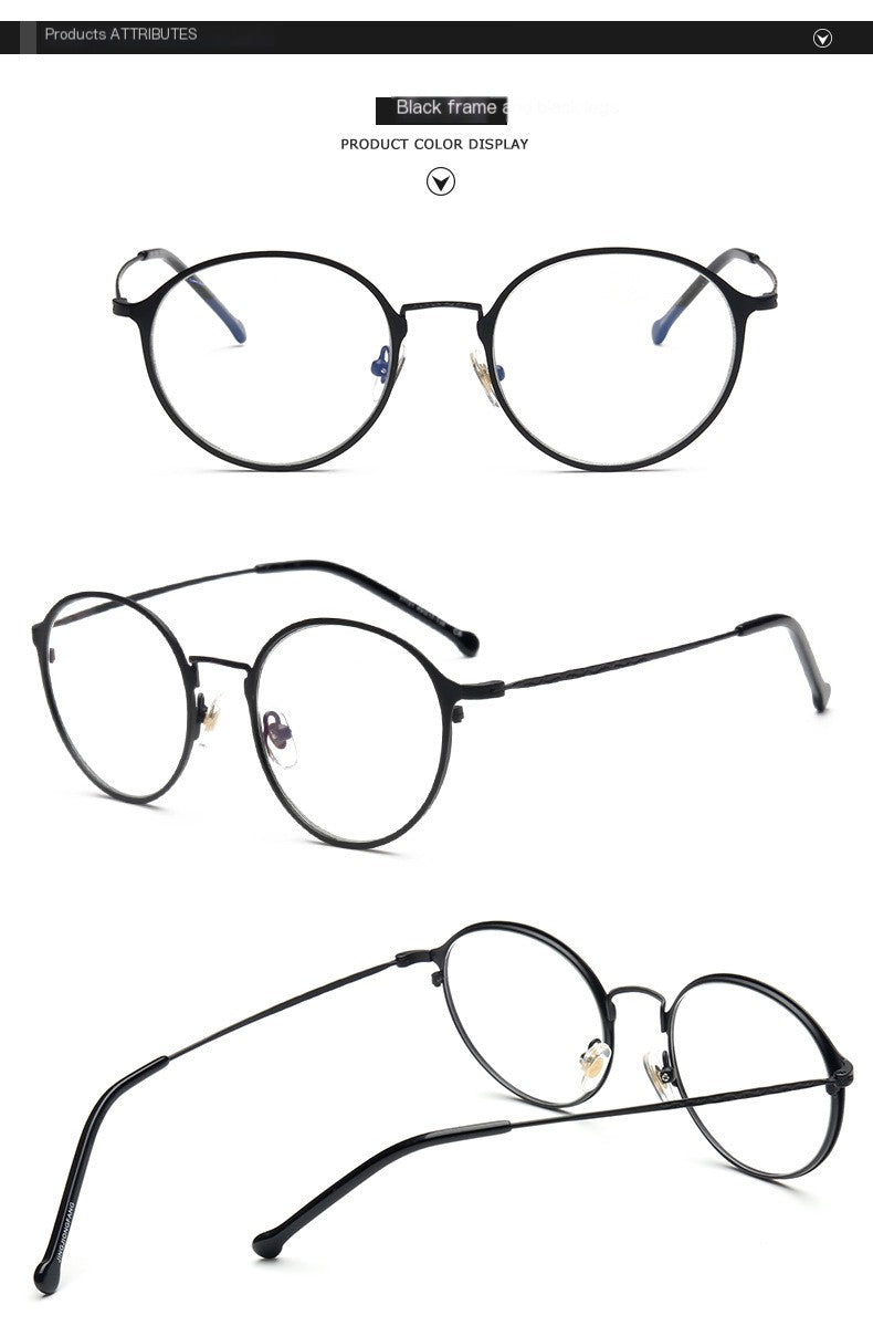 Round Metal Frame Blue Light Blockers