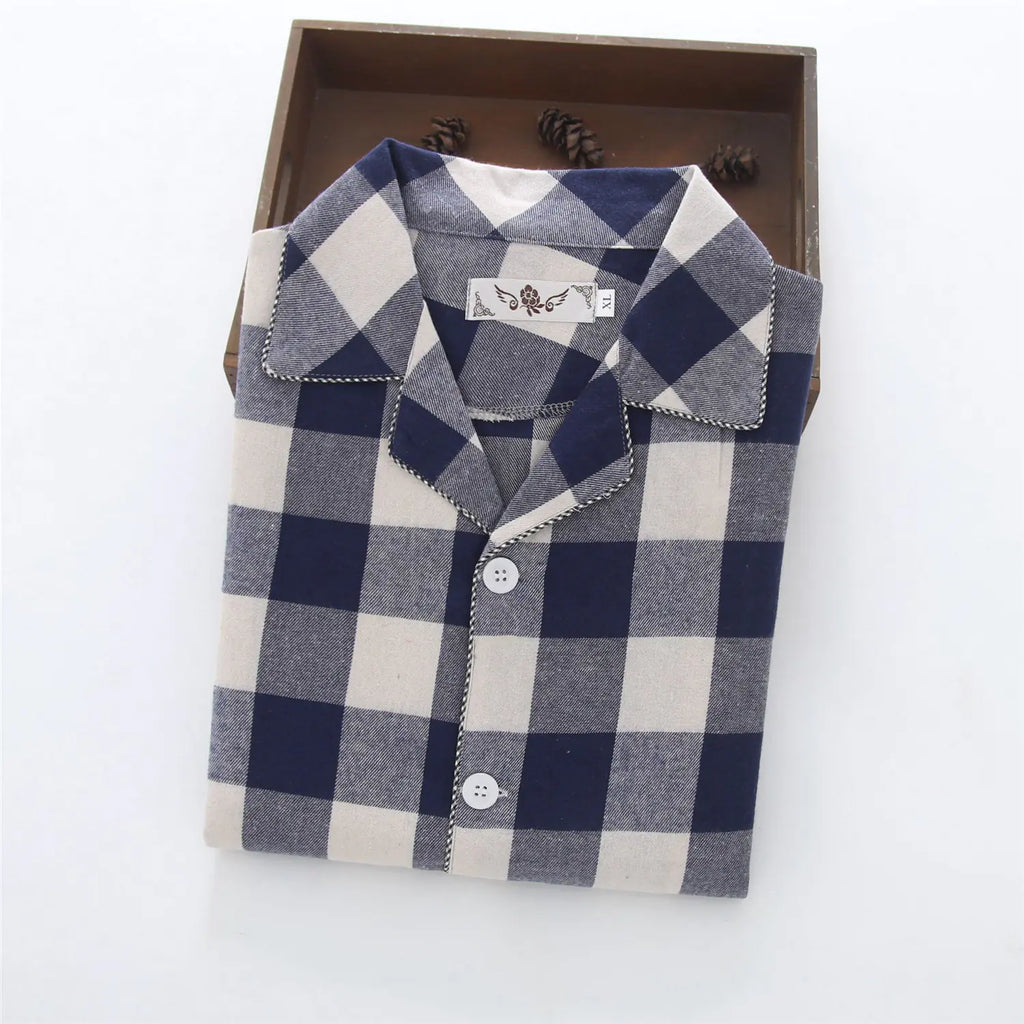 Men's Warm Flannel Pajama Suit