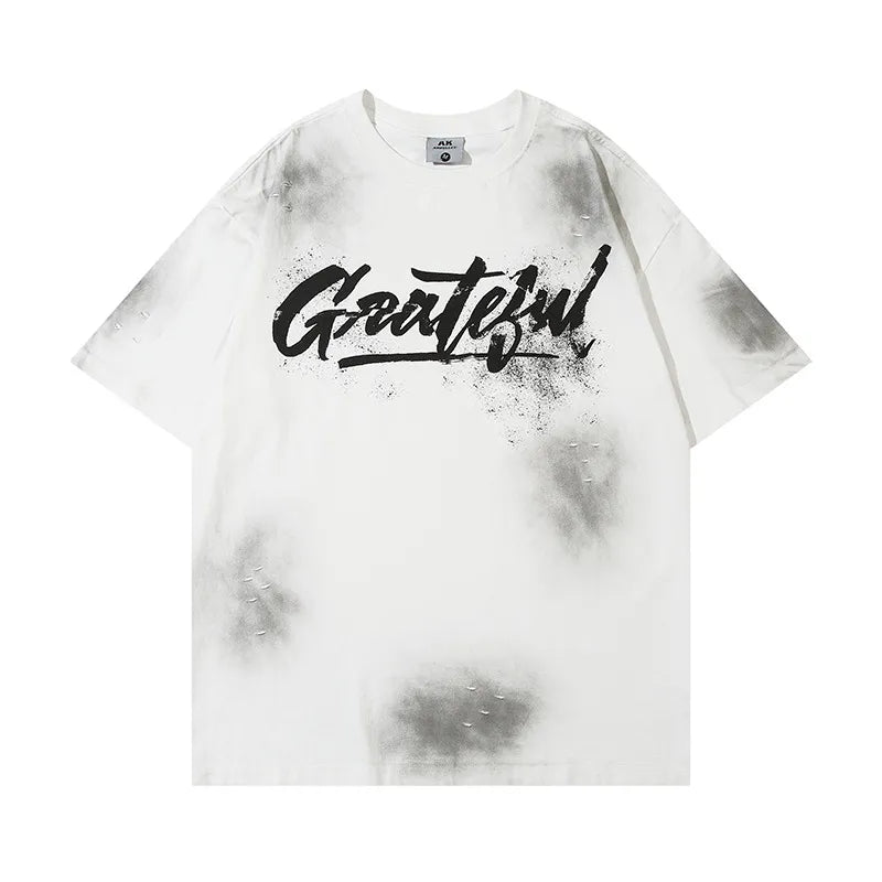 Men's Bold Distressed Letter Tee