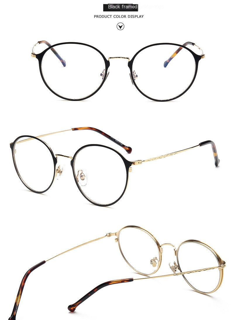 Round Metal Frame Blue Light Blockers