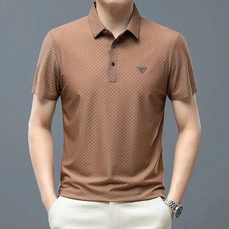Summer Stretch Polo Shirt - Lightweight Short Sleeve