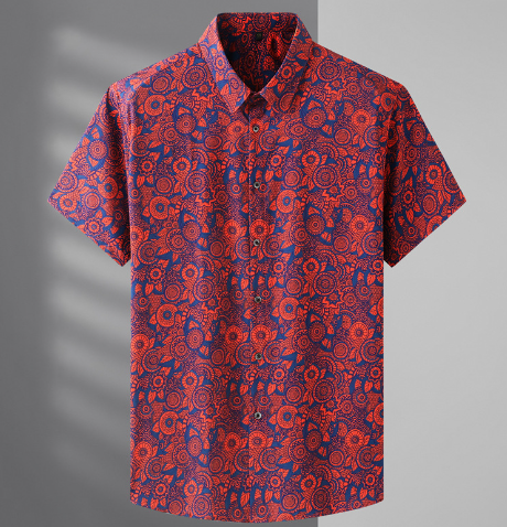 Men's Boho Floral Chemise