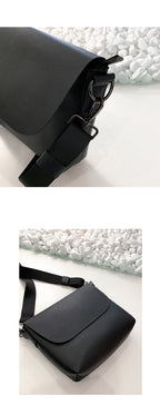 Sleek PU Leather Messenger Bag
