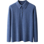 Men's Knit Polo Cardigan