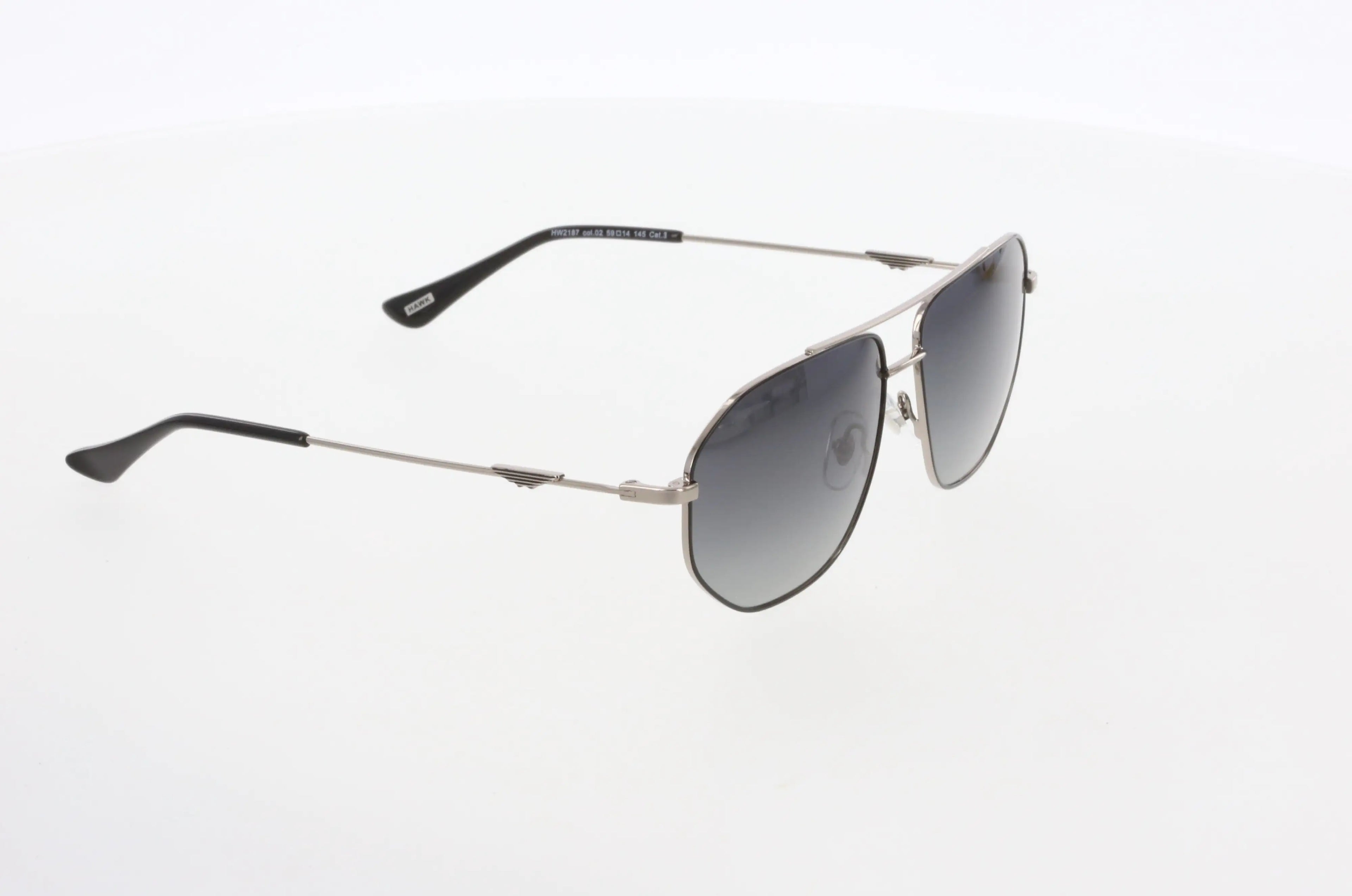 Hawk Metallic Geometric Sunglasses