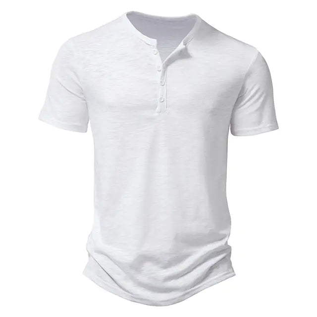 Summer Breeze Cotton Henley Polo