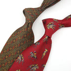 Retro Floral Elegance 9CM Tie