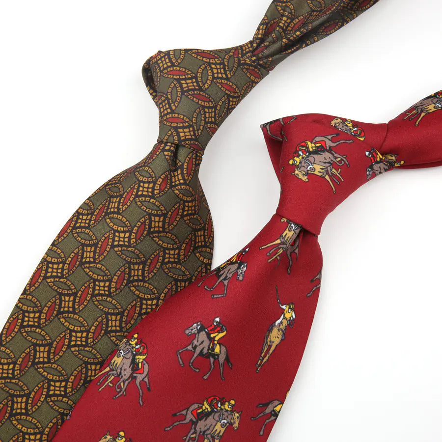 Retro Floral Elegance 9CM Tie