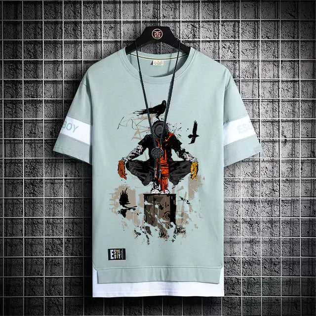 Harajuku Summer Graphic Tees for Men