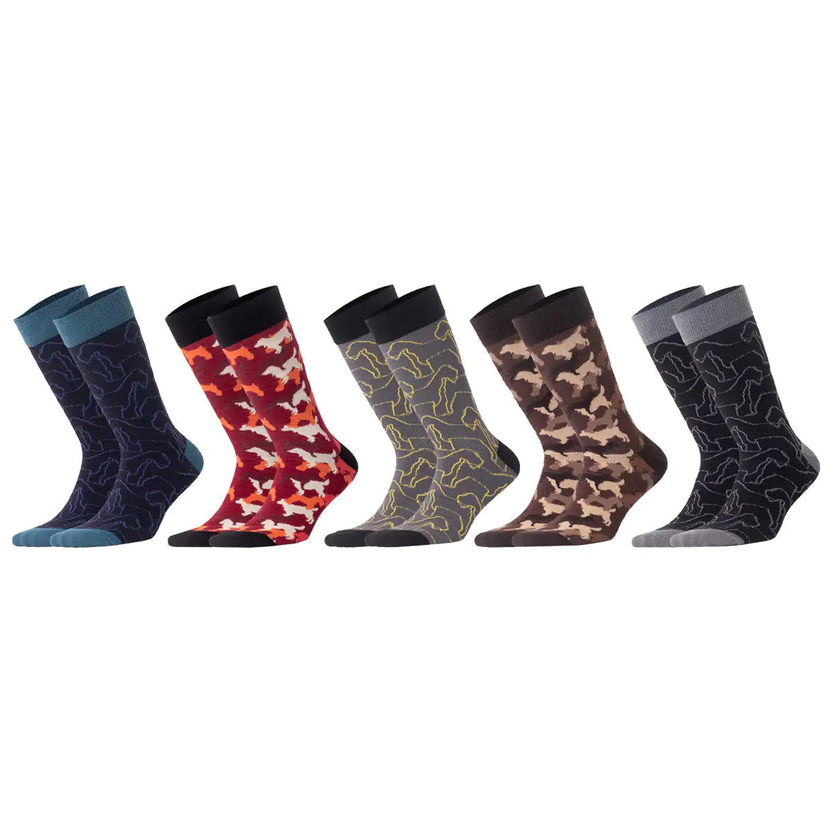 ComfortCrew Cotton Socks - 5-Pack Multicolor