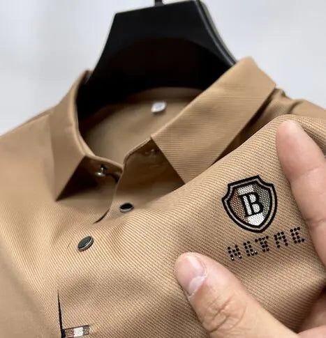 Polo Shirt - High-Quality Ice Silk Short Sleeve (Single)