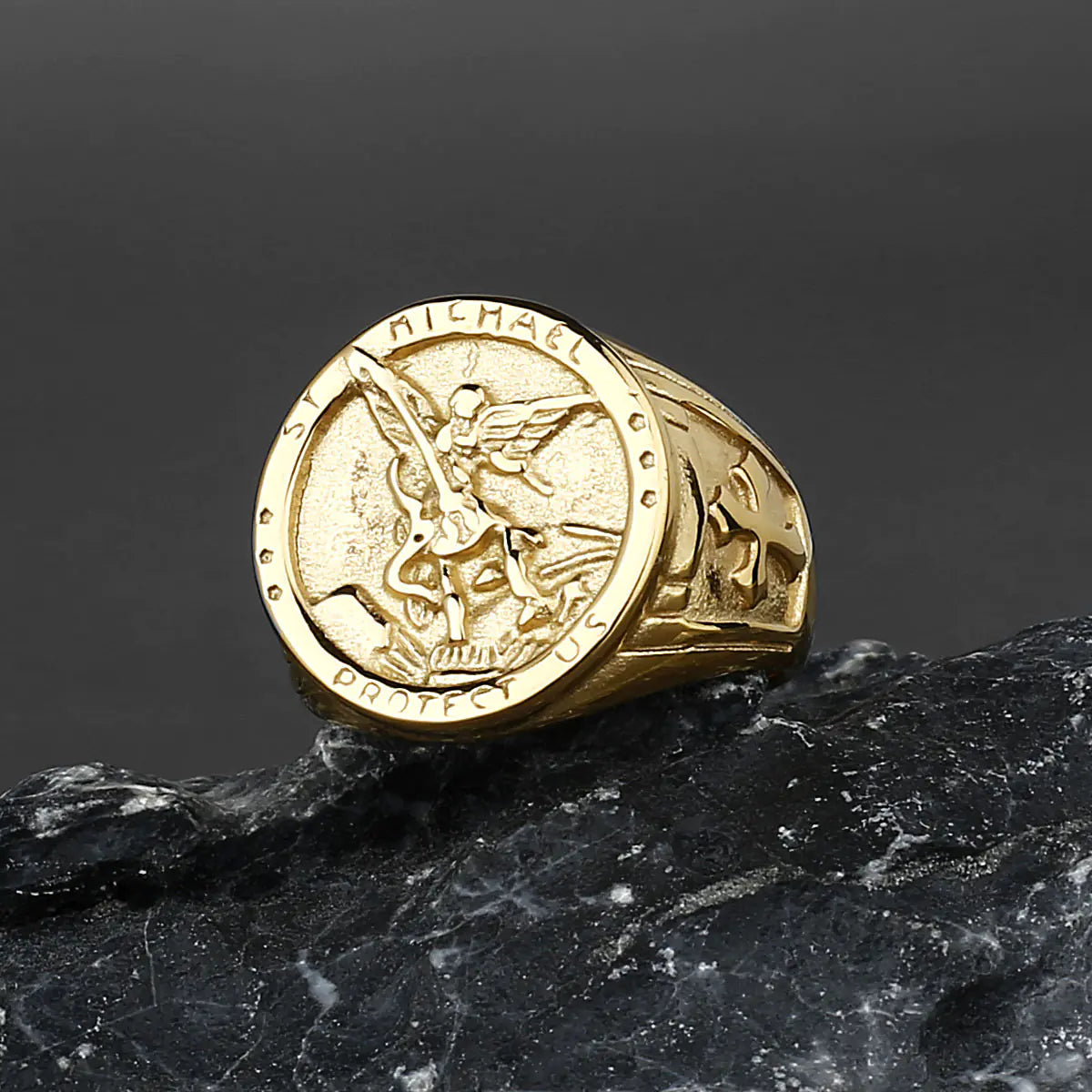 Classic Silver Men's Cross Ring